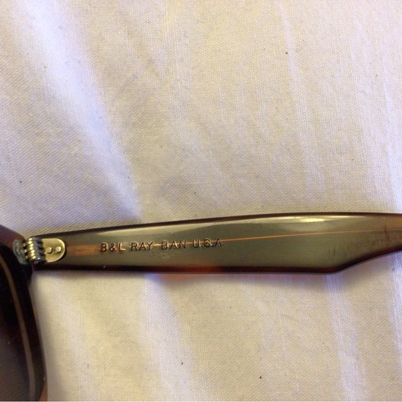 Vintage RAY-BAN B&L BAUSCH & LOMB U.S.A. WAYFARER brown L2053 sunglasses - Picture 4 of 7